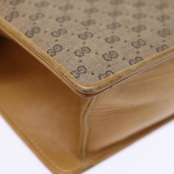 GUCCI Micro GG Supreme Chain Web Sherry Line Shoulder Bag PVC Beige Auth yk12014 - Picture 14 of 16